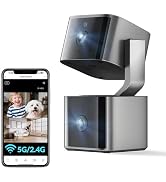 Dual Lens Security Camera Indoor 5G/2.4G WiFi, 2.5K Pet Camera with Pan Tilt for Home, Baby Monit...
