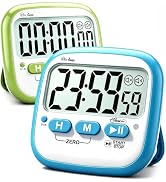 Antonki 2 Pack Classroom Timers for Kids Teachers, Magnetic Countdown Digital Kitchen Timer for C...