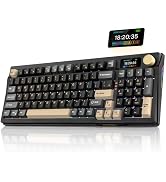 RedThunder K95 Wireless Mechanical Keyboard, TFT Screen & Knob, Tri-Mode BT5.0/2.4GHz/USB-C Hot S...