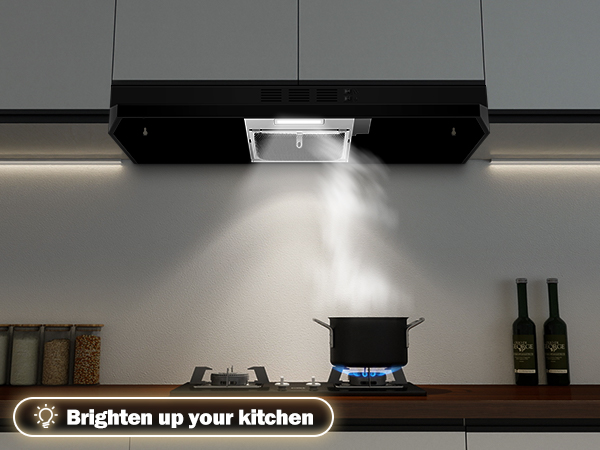 E30 Inch under cabinet Range Hood with Energy-Saving LED Light