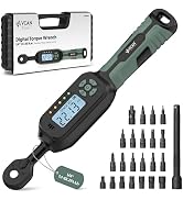 1/4 Torque Wrench Digital(1.1-22.2Ft.Lb) ±1% Accuracy Digital Torque Wrench 1/4 Drive with Buzzer...