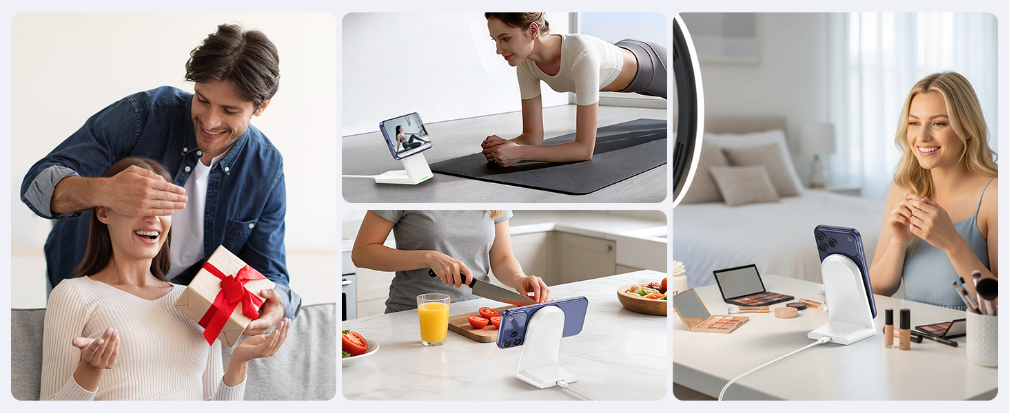 magnetic wireles charging stand for iphone 17