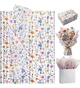 woric Floral Tissue Paper Bulk 14 x 20 Inch Decorative Tissue Paper for Gift Bags Gift Packaging ...