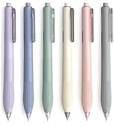 Bribobo Gel Pens Black Ink 0.5mm Fine Point Pens Silent Smooth Writing Work Pen (6-Count)