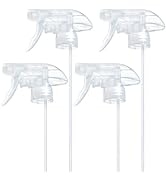 OCMML 4-Pack Clear Spray Nozzle For Bottles,3 Spray Modes (Stream,Mist & Safety Lock) Compatible ...
