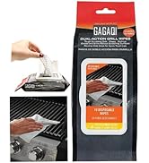 GAGAQI BBQ Dual Action Grill Tough Wipes,Grate and BBQ Disposable Wipes,Cleans and Absorbs Grease...