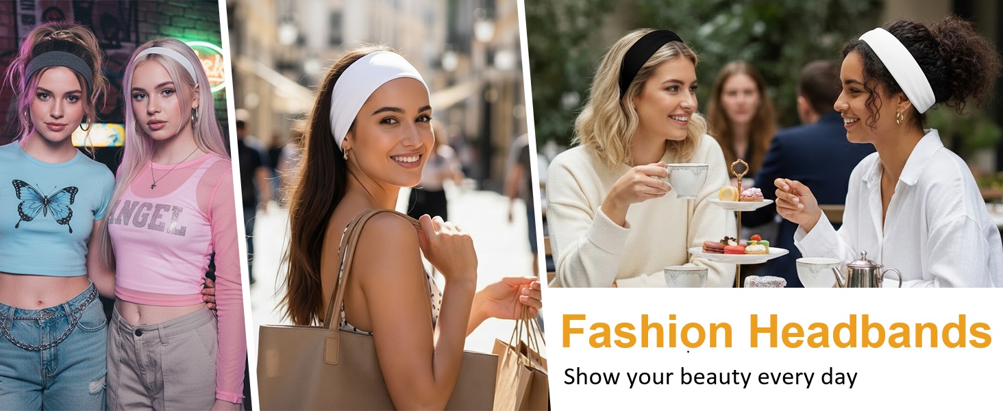 fashion headbands for women shopping date Y2K aesthetic