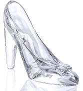 LINSINA Crystal Glass Slipper Shoes,High Heels Shoes Ornaments Girls, Birthday Party Decor, Birth...