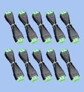 ANLINK 10 Pairs (10 x Male + 10 x Female) 12V 5.5mm x 2.1mm DC Power Jack Plug Adapter Connector ...