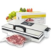 Vesta Precision 16'' Commercial Vacuum Sealer Machine for Moist Foods, 95kPa Heavy Duty Meat Seal...