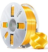 MarsWork Silk PLA, Pre-Dried Filament with Quick-Swap Reusable Spool, Gold | 1.75mm 3D Printing F...