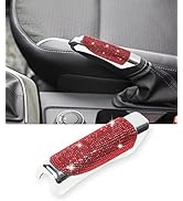 AOCISKA Car Handbrake Cover,Bling Handbrake Protective Cover,Crystal Rhinestone Handbrake Protect...