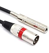 SiYear 6.35 mm 1/4" Female to XLR Male Adapter Cable,Quarter inch TS/TRS to XLR 3 Pin Interconnec...