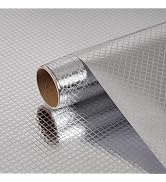 BESWEE Kitchen Stainless Steel Contact Paper for Countertops 15.7''x80'' Peel and Stick Stainless...