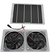 Solar Fan, Solar Panel Fan Kit, 100W 12V Waterproof Dual Exhaust Fan Solar Powered Fan for Small ...