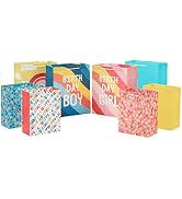 Hallmark Assorted Birthday Gift Bags for Kids (8 Bags: 4 Medium 9