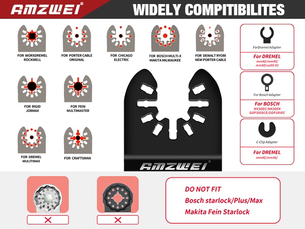 oscillating tool blades