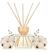 Reed Diffuser Set - 3.38 fl oz (100ml) Clean Linen Oil Diffusers | 5 Premium Reed Sticks | Home F...