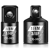 BLACKROBOT 2PCS Socket Adapter and Reducer Set, 3/8