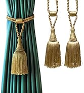 Fenghuangwu Curtain Tiebacks Handmade Elegant Curtain Tie Backs Holdbacks with Tassel for Home Of...