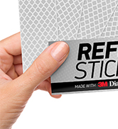 reflective stickers 3m tape mailbox reflectors for helmet vinyl hard hat sticker car