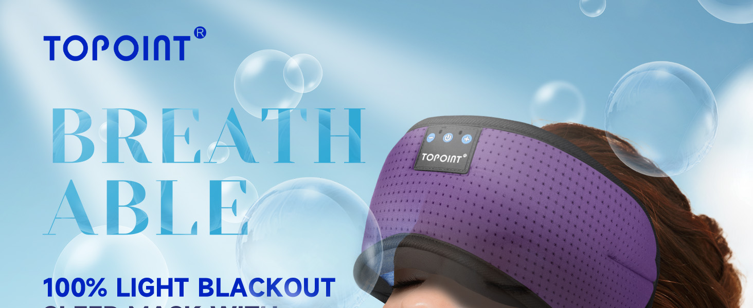 sleep mask with bluetooth headphones