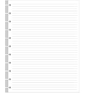 Letter Size Discbound Refill Paper, 11 Disc Paper Refill for Note-Taking System Discbound Planner...