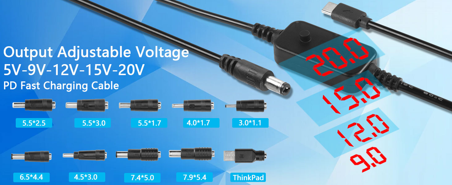 USB C to DC PD Adapter Cable