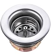 Sepaitek 2" Stainless Steel RV Sink Drain Strainer Basket, Prep Bar Sink Drain Assembly, Small Dr...