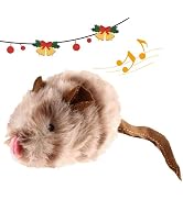 Gigwi Cat Toys for Indoor Cats, Interactive Cat Toy with Real Squeaky Mouse Electronic Sound Chir...