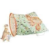 Andiker Cat Toy for Indoor Cats, 13x17x12In Foldable Cat Interactive Toys with Play Hairballs Col...