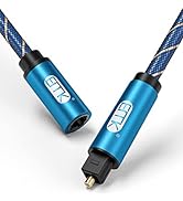 EMK Optical Audio Cable(3.3ft/1m) Toslink Male to Female Audio Adapter Cable,Extension Adapter Ny...