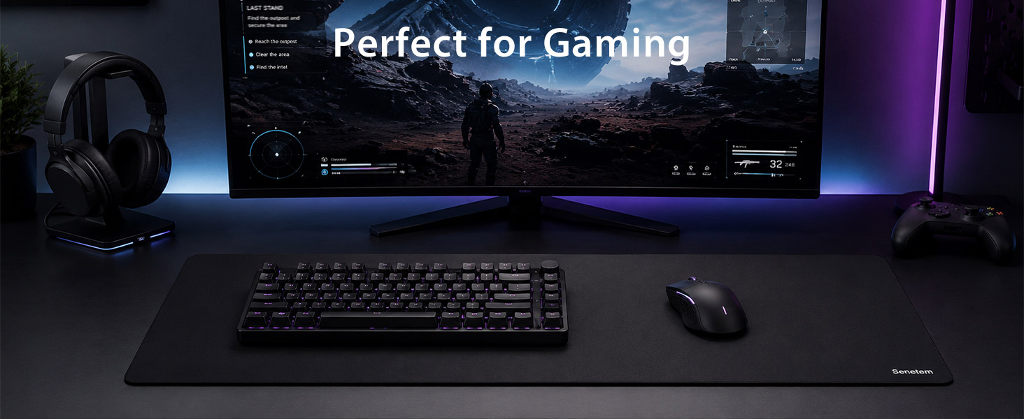 Senetem Mouse Pad Smooth Tracking & Comfortable Use
