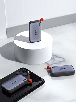 SSK 1TB Portable External NVME SSD,up to 1050MB/s Extreme USBC 3.2 Gen2 Solid State Drive