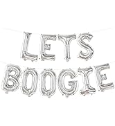 KatchOn, Silver Lets Boogie Balloons - 16 Inch | Let Boogie Balloon for Lets Boogie Party Decorat...