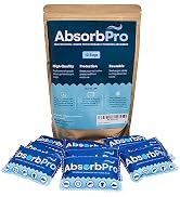 Absorb Pro - 100g (10-pack) Rechargeable Desiccant Pouch - Moisture Absorbing Bag - Dehumidifier ...