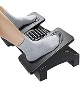 HUANUO Foot Rest Under Desk, Adjustable Ergonomic Footrest for Under Desk at Work or Gaming with ...