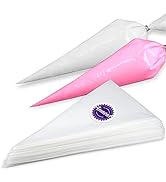 Anaeat Pastry Piping Bags Anti-Burst - Extra Thick 100 Pack Cake Decorating Bags, Disposable Cupc...