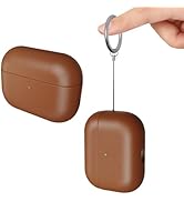 Blissfuhue Genuine Leather Case Compatible with AirPods Pro 3 (2025),Handmade,with Detachable Lan...