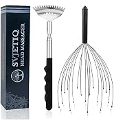 Svjetiq Head Massager Back Scratcher, 20 Fingers Head Scratcher Scalp Massager & Back Scratcher f...