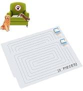 SEERWAY 2-Pieces Pet Shock Mat for Dogs & Cats - Keep Pets Off Couch, Bed, Kitchen Counter with 3...