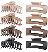 LuSeren Hair Clips for Women 4.3 Inch Large Hair Claw Clips for Women Thin Thick Curly Hair, Big ...