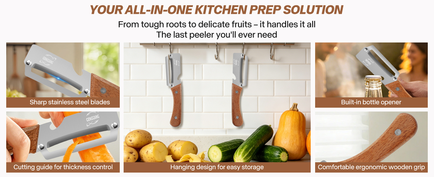 multifunctional vegetable peeler
