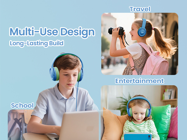 Kids Headphones with Cord for School