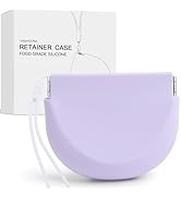 YNSHOUNA Retainer Case, Silicone Squeeze Top Retainer Holder with Lanyard, Slim Cute Aligner Case...
