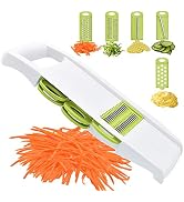 NACOLUS 5 in 1 Mandoline Slicer Vegetable Slicer Mandolin Multi Blade Potato Veggie Slicer Vegeta...