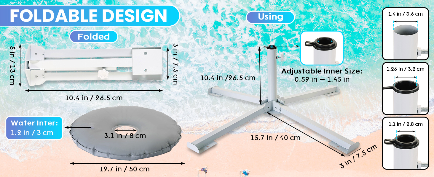 beach umbrella stand