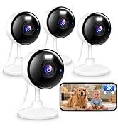 2K Cameras for Home Security, 5G & 2.4G WiFi Security Camera Indoor Outdoor for Baby Pet Dog Cat ...