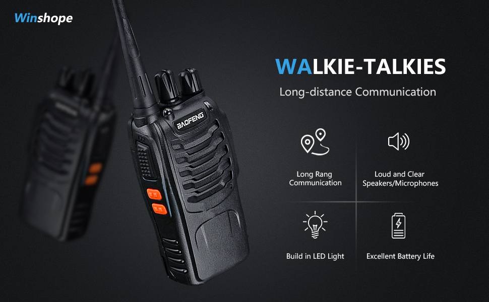 walkie talkies Long Range Handheld Reachargeble 2 way radios for Adults Hiking Biking Camping