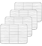 P&P CHEF Baking Cooling Rack Set for Cooking Roasting, 4-Piece Stainless Steel Wire Racks for Ove...